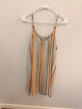 Anthropology Dolan Left Coast Collection Striped Sleeveless Dress Medium
